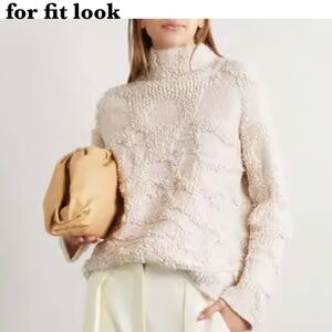Altuzarra Helios Sweater In "Enoki", Ultra soft wool, Size L, LIKE NEW
